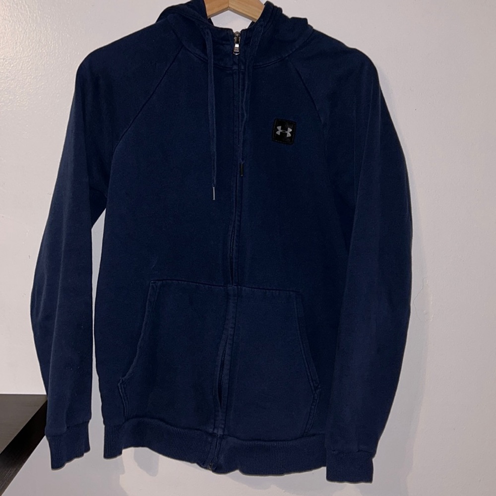 Under Armour Rival Fleece Hoodie (Mens S, Navy)